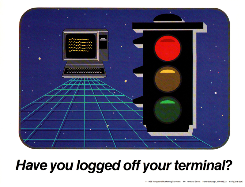 Illustration for article titled 80's Sysadmin Warning Posters Look Like Dystopian Parodies